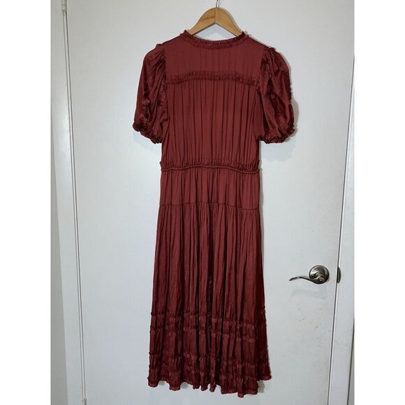Ulla Johnson Rose Tiered Ruffle Midi Dress size 4 Womens Retails ($658) - Picture 8 of 11